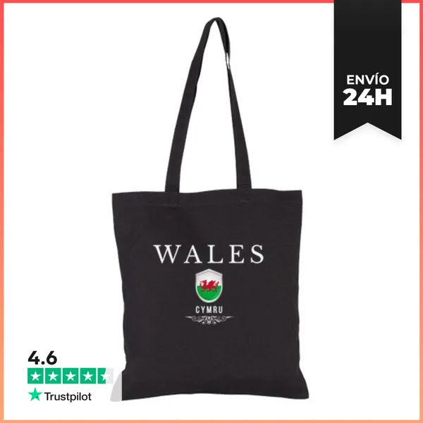 Bolsa De Tela Amo Gales, Bandera Gales LaTostadora