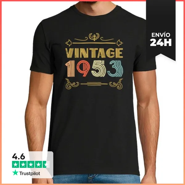 Camiseta Hombre Clásica 1953 - Vintage LaTostadora