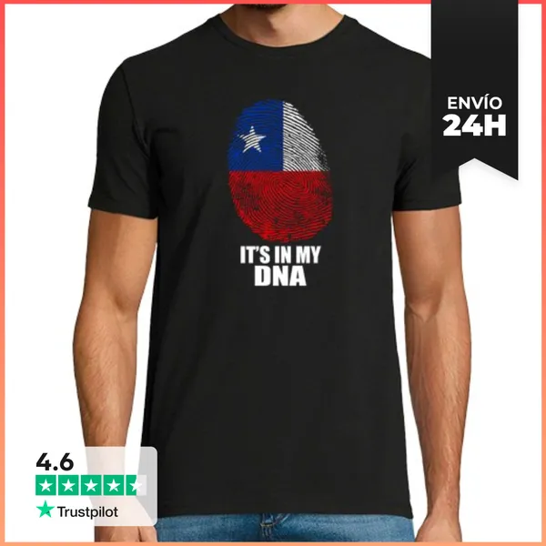 Camiseta Hombre Clásica Chile Es Mi Dna LaTostadora