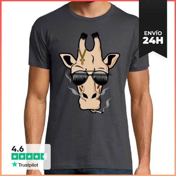 Camiseta Hombre Clásica Jirafa LaTostadora