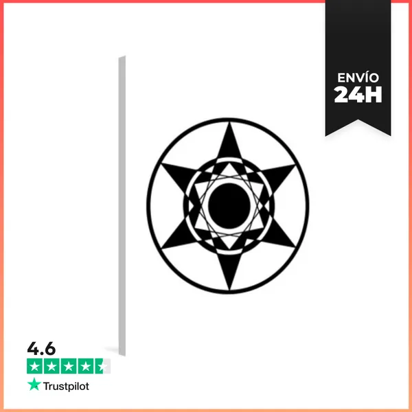 Lienzo Vertical Diseño De Círculo De Cultivo De Estrell