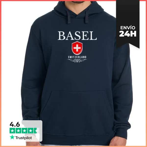 Sudadera Unisex Con Capucha Amo Basilea, Recuerdo De Basilea
