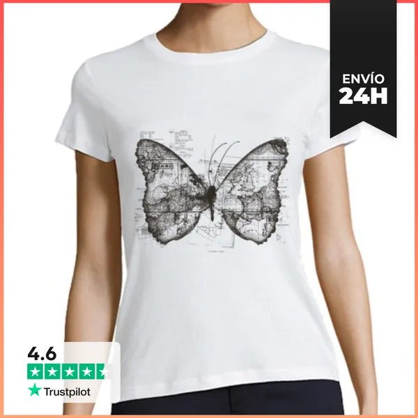 Camiseta Mujer Clásica Butterfly Effect LaTostadora