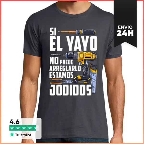 Camiseta Hombre Clásica Si El Yayo No Puede Regalo Día Del Padre