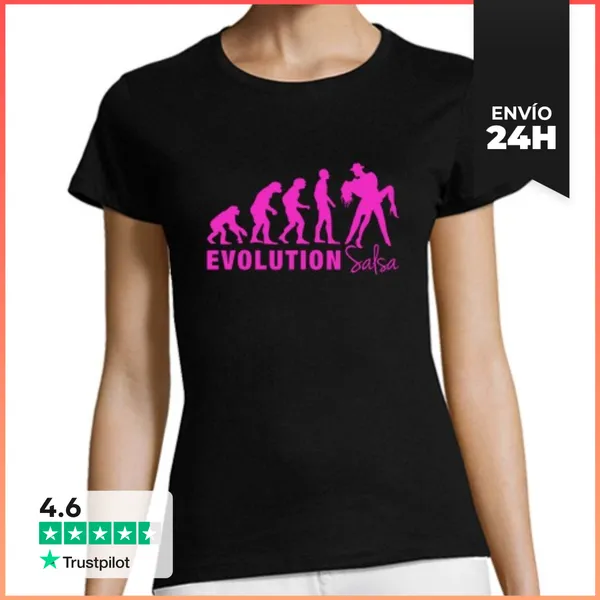 Camiseta Mujer Clásica Evolution Salsa LaTostadora