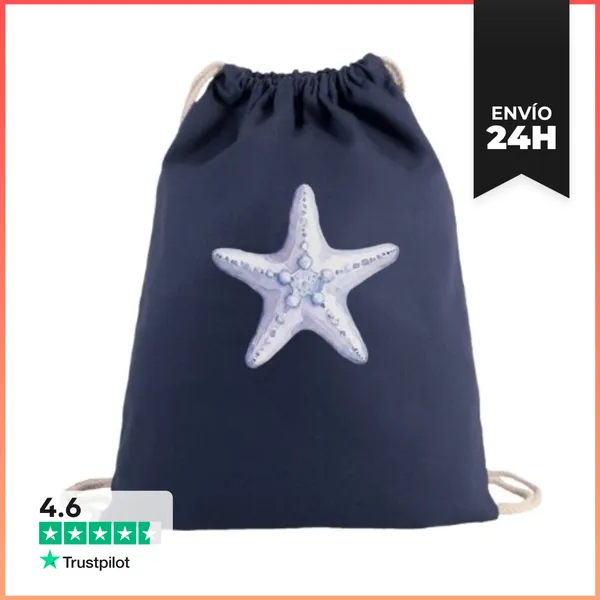Mochila Saco Con Cuerdas Estrella De Mar LaTostadora