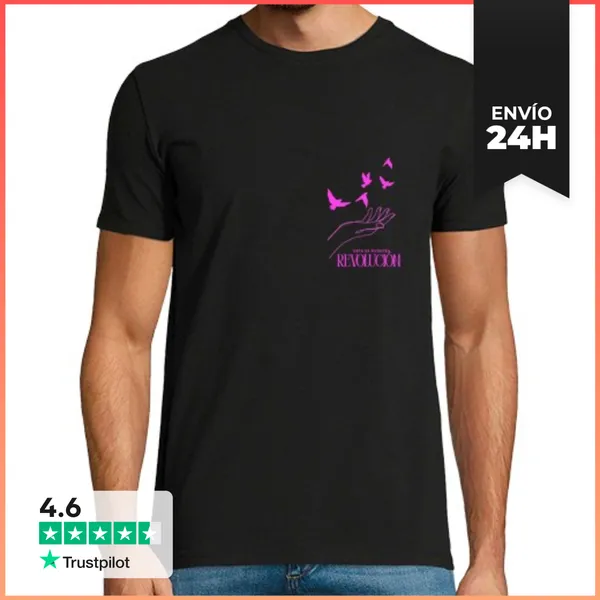 Camiseta Hombre Clásica Amaral - Esta Es Nuestra Revolución