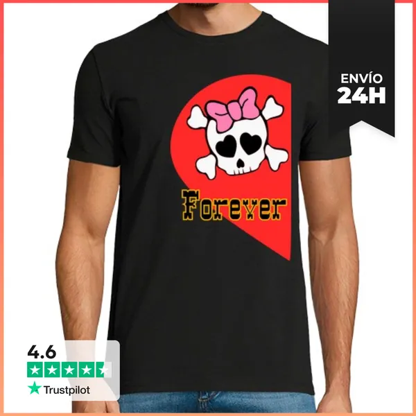 Camiseta Hombre Clásica Cooltee POR SIEMPRE Forever Busca La De