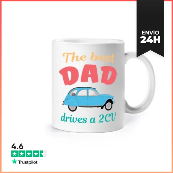 Taza El Mejor Papá Conduce Un 2cv LaTostadora