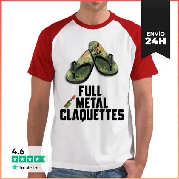 Camiseta Hombre, Estilo Béisbol Metal Completo LaTostadora