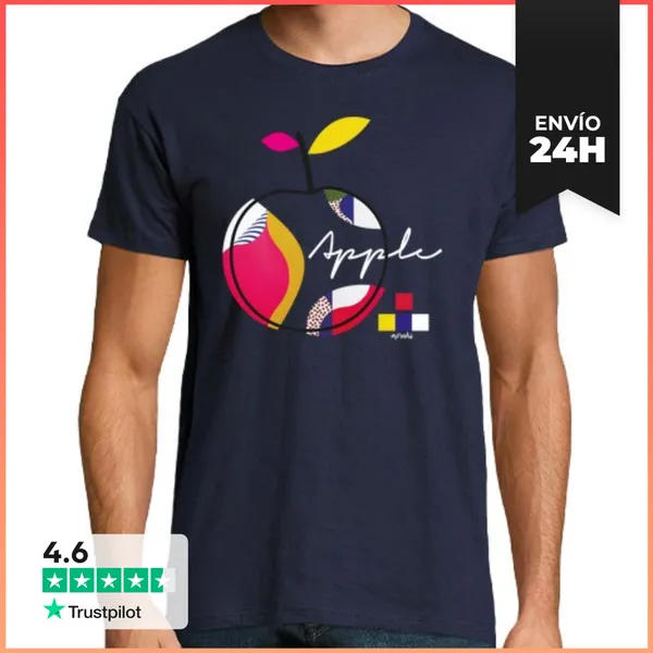 Camiseta Hombre Clásica Apple CHM LaTostadora