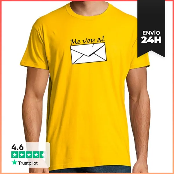Camiseta Hombre Clásica Me Voy Al Sobre 01 LaTostadora