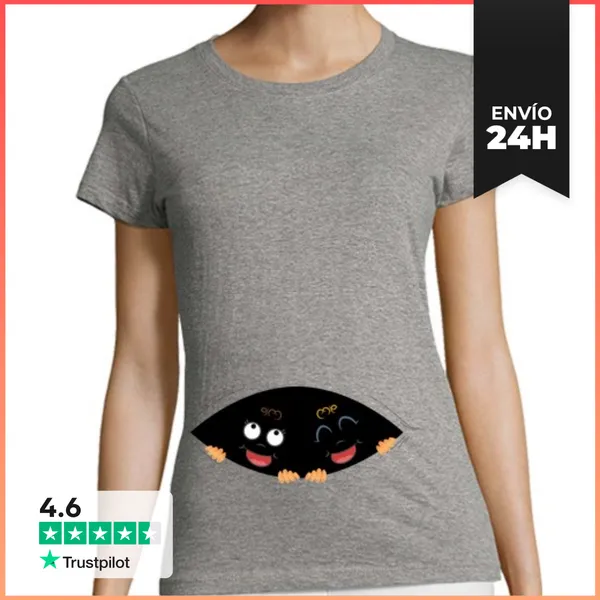 Camiseta Mujer Clásica Ojos De Bebés LaTostadora