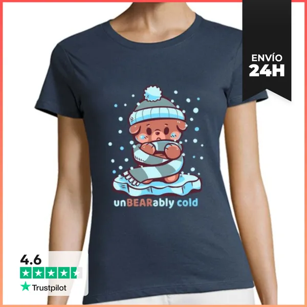 Camiseta Mujer Clásica Insoportablemente Frío - Camiseta De