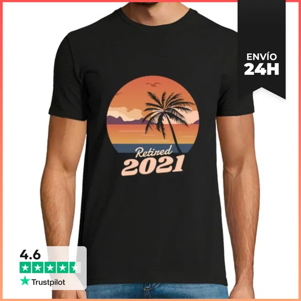 Camiseta Hombre Clásica Jubilado 2021 LaTostadora