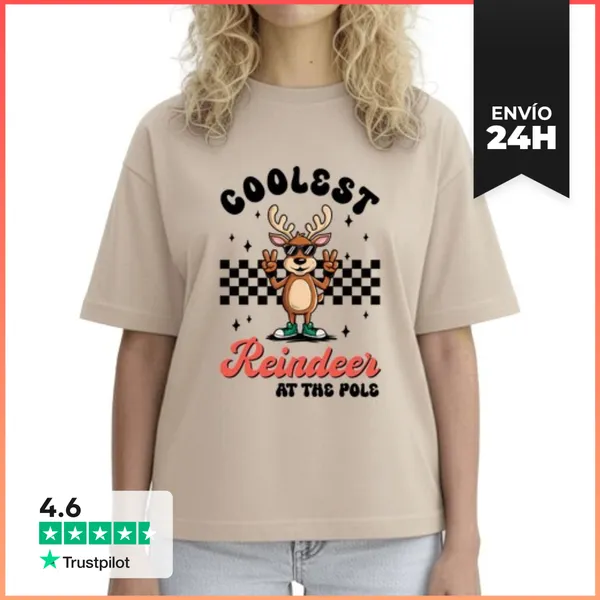 Camiseta Mujer Boxy Reno Cool LaTostadora