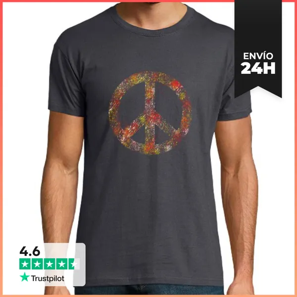 Camiseta Hombre Clásica Paz LaTostadora