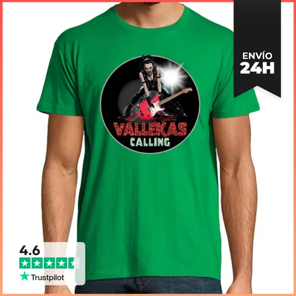 Camiseta Hombre Clásica Vallekas Calling Leopardo LaTostadora