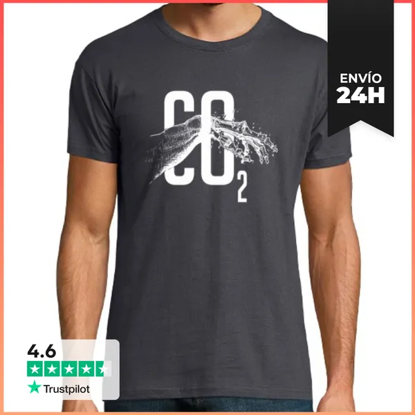 Camiseta Hombre Clásica Co2 Camiseta Hombre LaTostadora