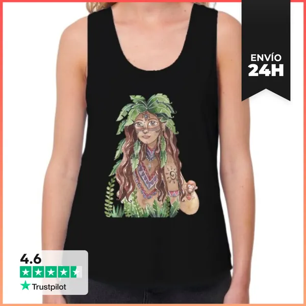 Camiseta Mujer Sin Mangas, Loose Fit Mujer Salvaje Mujer Tirante