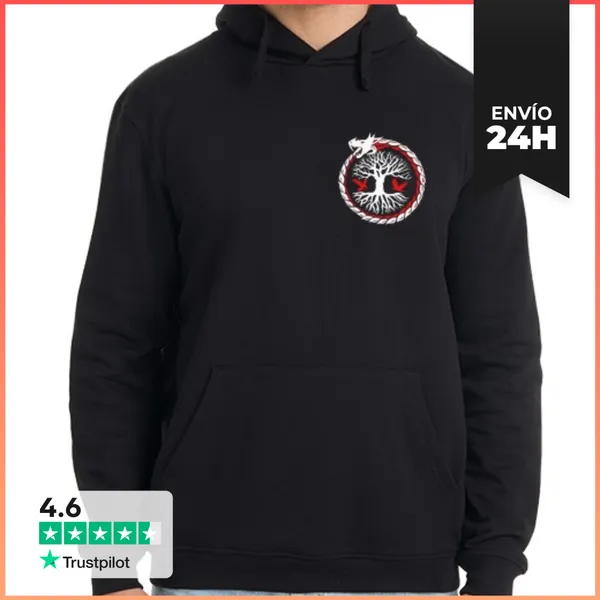 Sudadera Unisex Con Capucha Viking Fan LaTostadora