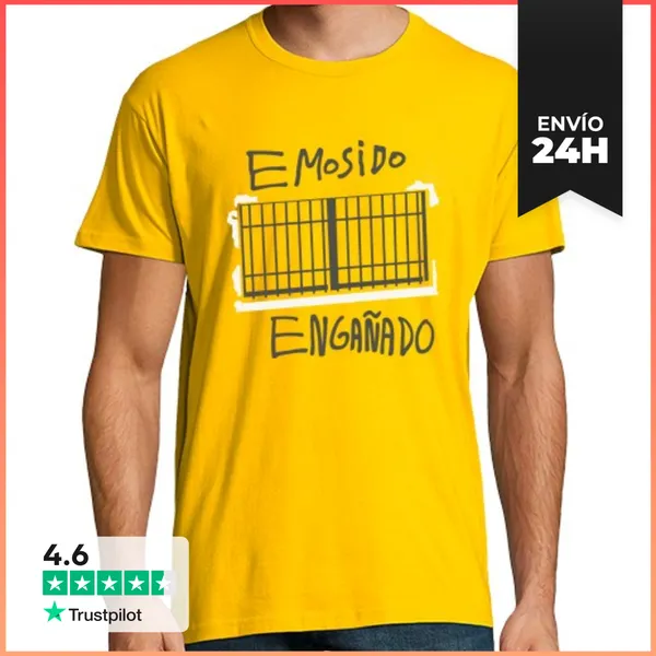 Camiseta Hombre Clásica Emosido Engañado. Oscuro LaTostadora