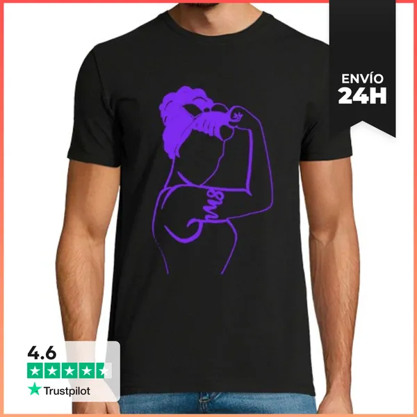 Camiseta Hombre Clásica M8 MOREA- 8M MORADA LaTostadora