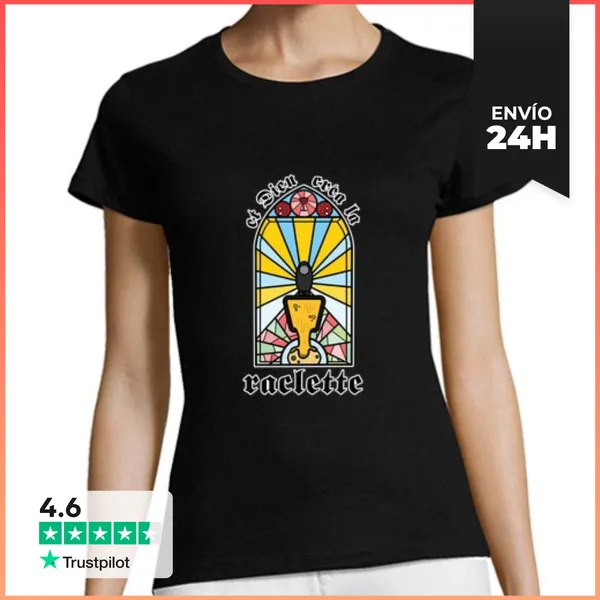 Camiseta Mujer Clásica Y Dios Creó La Raclette LaTostadora