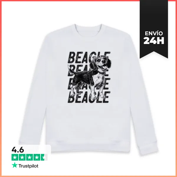 Sudadera Unisex Beagle Sin Color LaTostadora