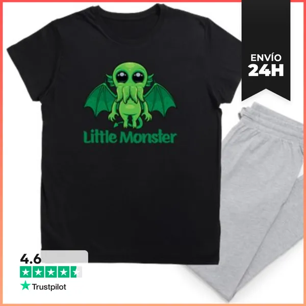 Pijama Lindo Monstruo Mítico Pequeño Cthulhu LaTostadora