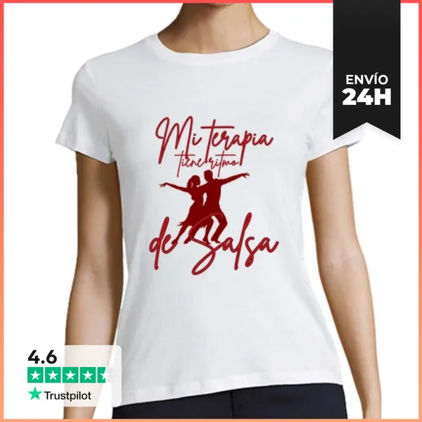 Camiseta Mujer Clásica Bailar Salsa LaTostadora