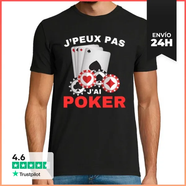 Camiseta Hombre Clásica No Puedo Tengo Un Regalo De Póker