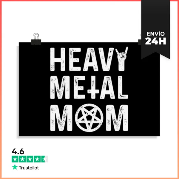 Póster Horizontal Festival De Música De Banda De Heavy Metal Mamá