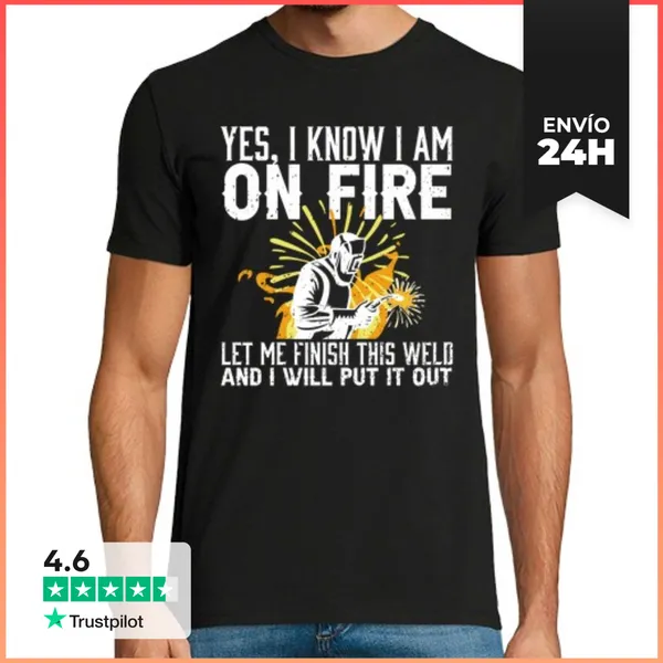 Camiseta Hombre Clásica Soldador Divertido Refrán Soldadura Par