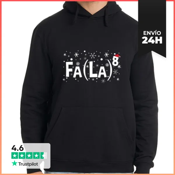 Sudadera Unisex Con Capucha Fa La 8 Profesora De Matemáticas
