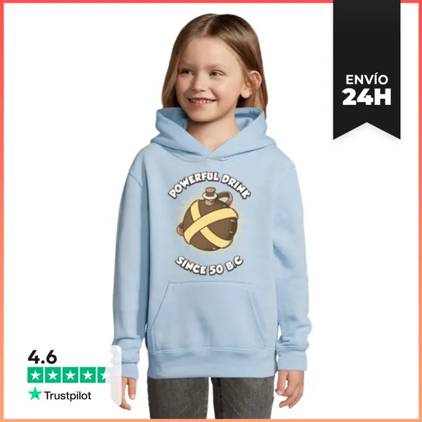 Sudadera Para Niños Con Capucha Bebida Poderosa LaTostadora