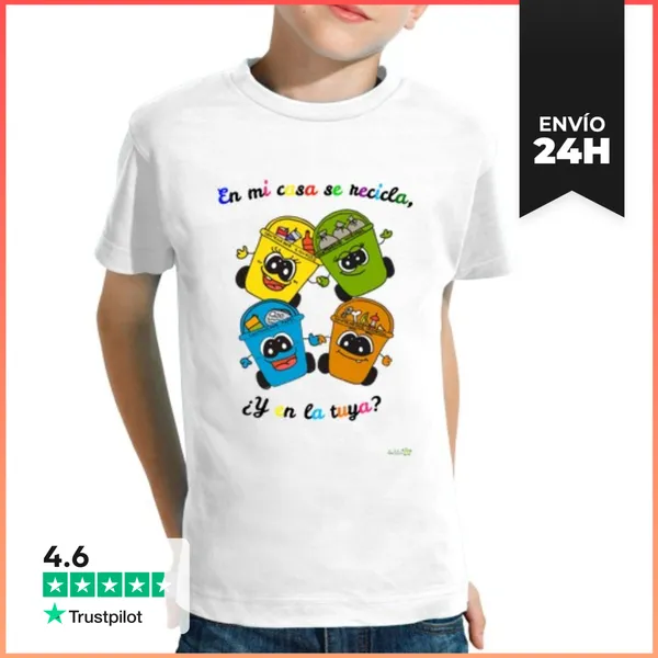 Camiseta Clásica Para Niños Camiseta Reciclaje LaTostadora