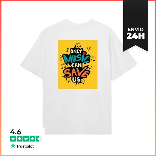 Camiseta Oversize Diseño Music LaTostadora