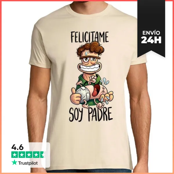Camiseta Hombre Clásica Soy Padre LaTostadora