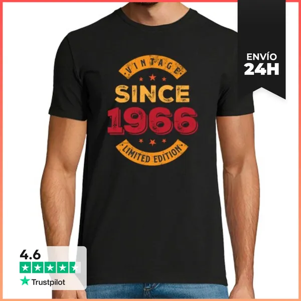 Camiseta Hombre Clásica 1966 Edicion Limitada LaTostadora