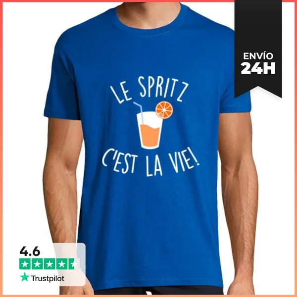 Camiseta Hombre Clásica El Spritz Es Vida LaTostadora