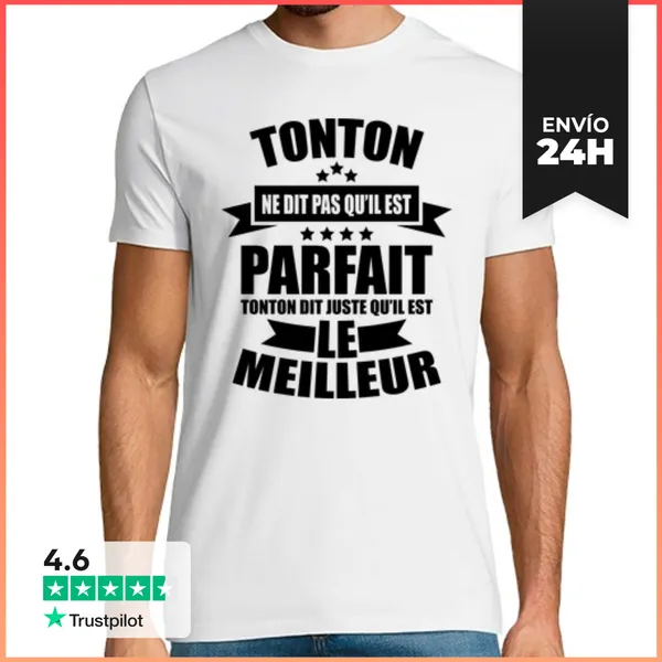 Camiseta Hombre Clásica Tío No Dice Que Es Perfecto LaTostadora