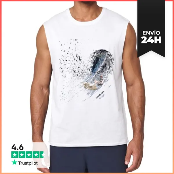 Camiseta Sin Mangas Windsurfer. Free Style LaTostadora