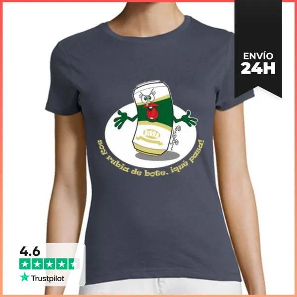 Camiseta Mujer Clásica RUBIA DE BOTE LaTostadora