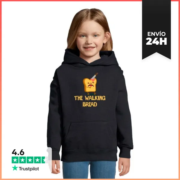 Sudadera Para Niños Con Capucha Pan Caminante LaTostadora