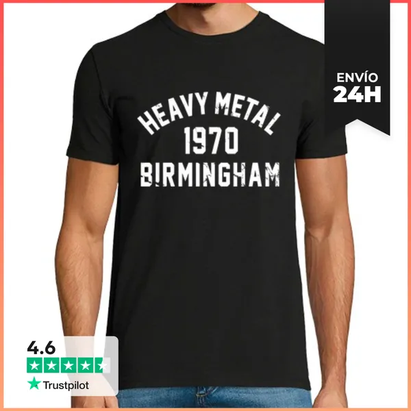 Camiseta Hombre Clásica Metal Pesado LaTostadora