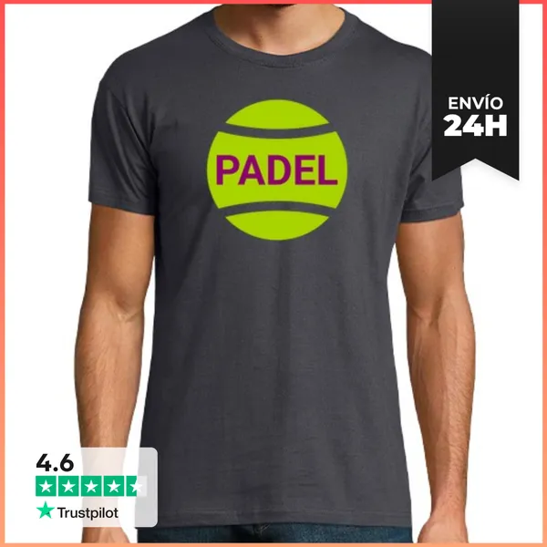 Camiseta Hombre Clásica Padel Pelota LaTostadora