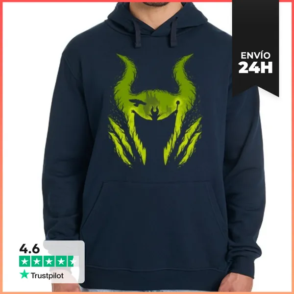 Sudadera Unisex Con Capucha Hada Del Mal LaTostadora