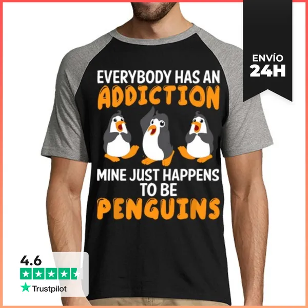 Camiseta Hombre, Estilo Béisbol Todo El Mundo Tiene Una Adicción