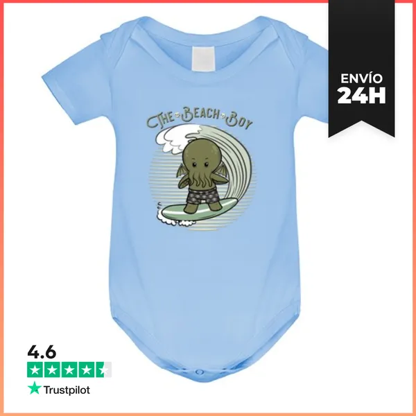 Body Bebé The Beach Boy Cthulhu - Parodia Friki D LaTostadora